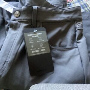 Fabletics Mens “the Don” 5 pocket slim fit pant. NWT.  Charcoal. Size 29 x 32.